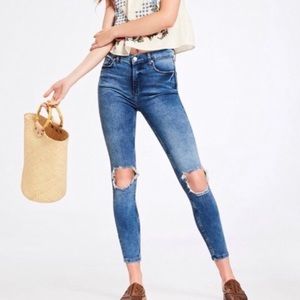 Free People Jeans | Busted Knee High Rise